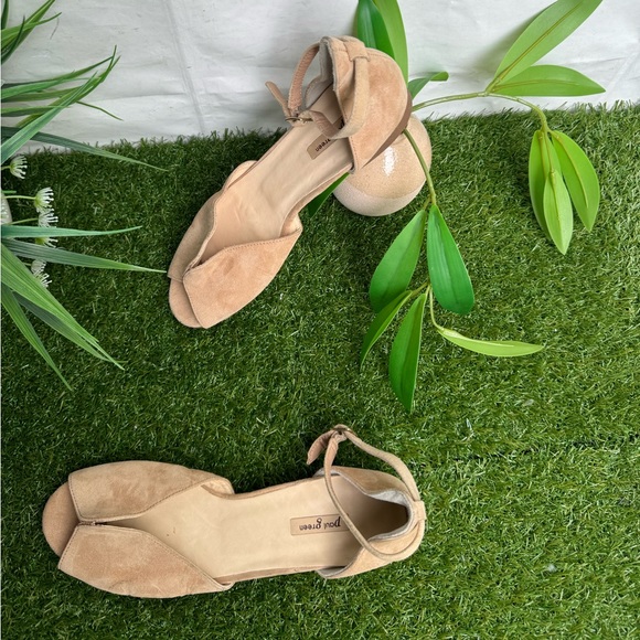 PAUL GREEN🍂🍂Kary Nude suede leather flats Size 9 - Picture 7 of 13